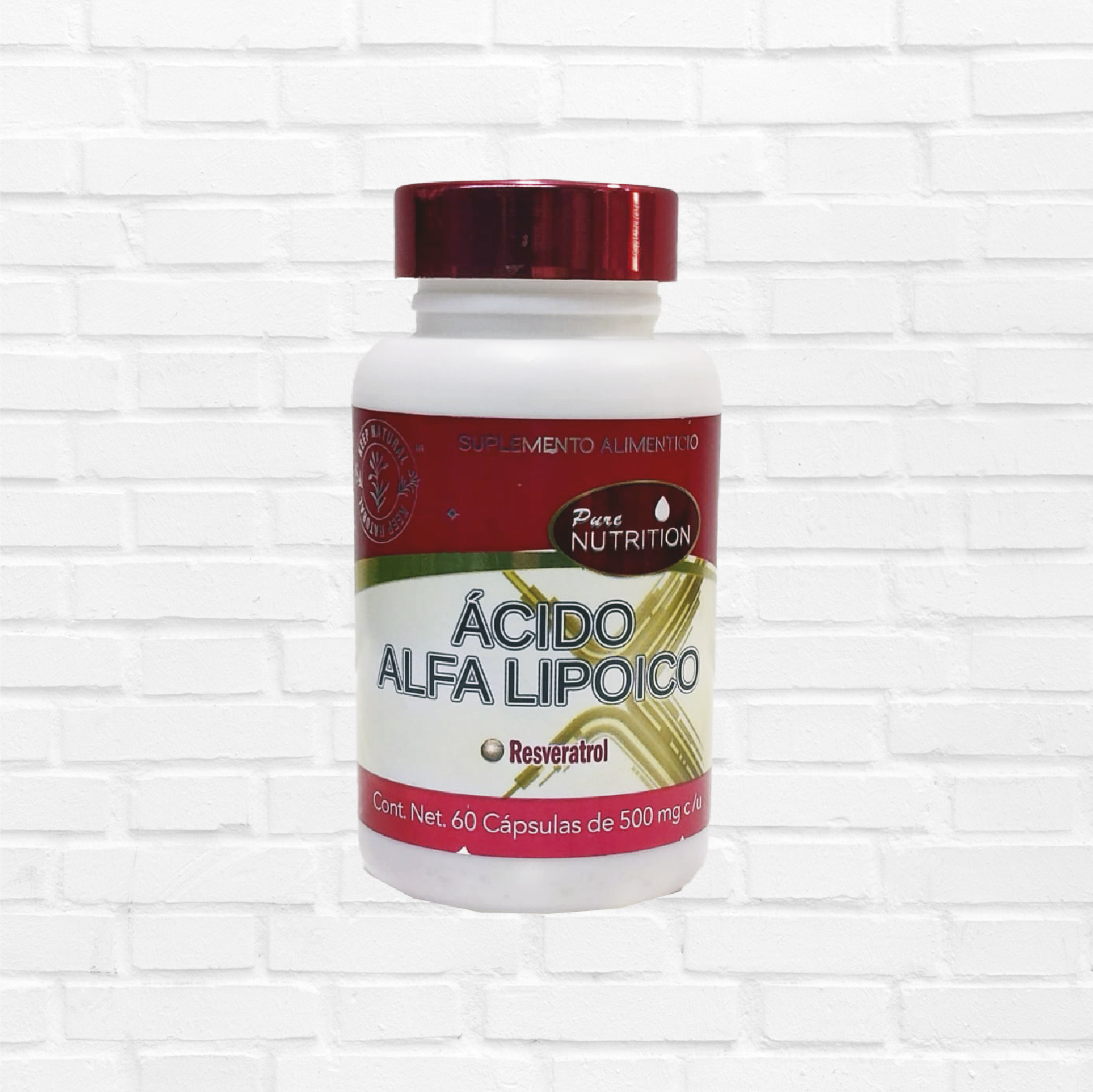 Ácido Alfalipoico + Resveratrol 500 mg con 60 Cap