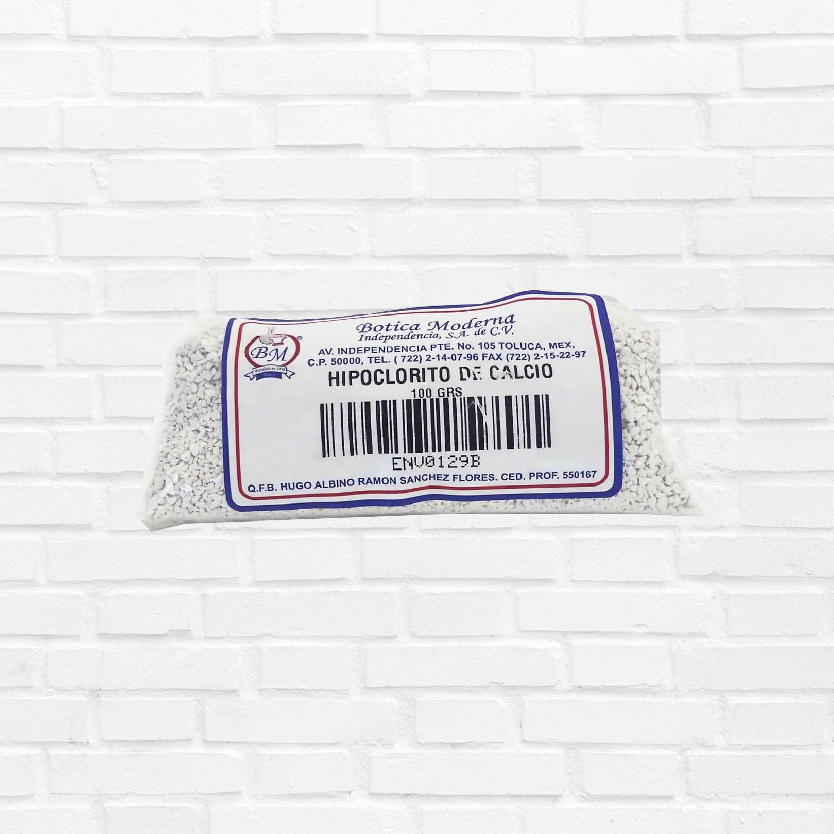 Hipoclorito de calcio 65% 100 gr