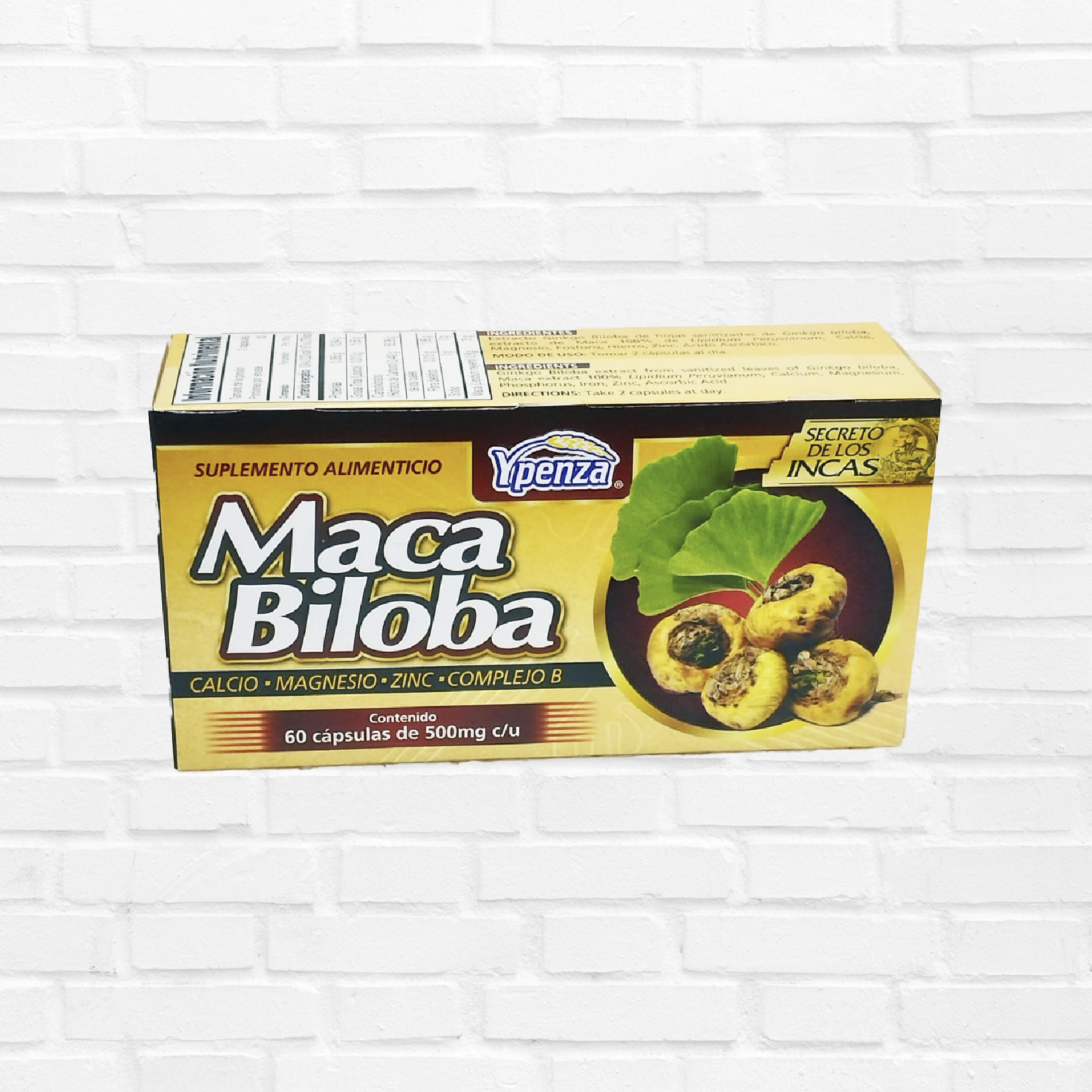 Maca Biloba 500mg con 60 Cap