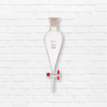Embudo de separación con llave