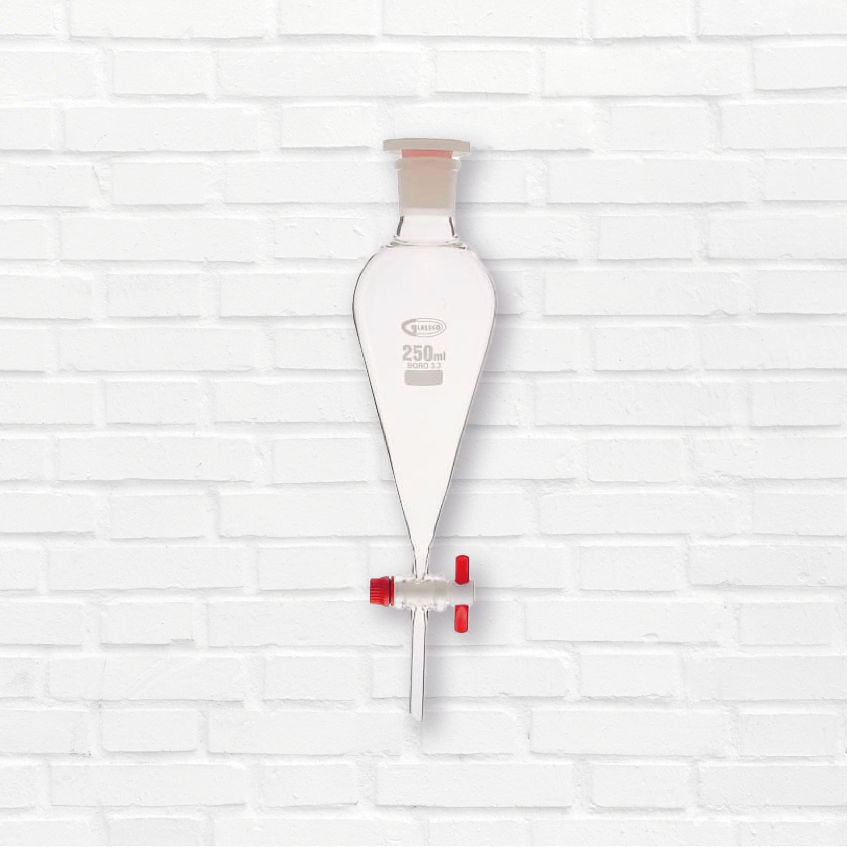 Embudo de separación con llave