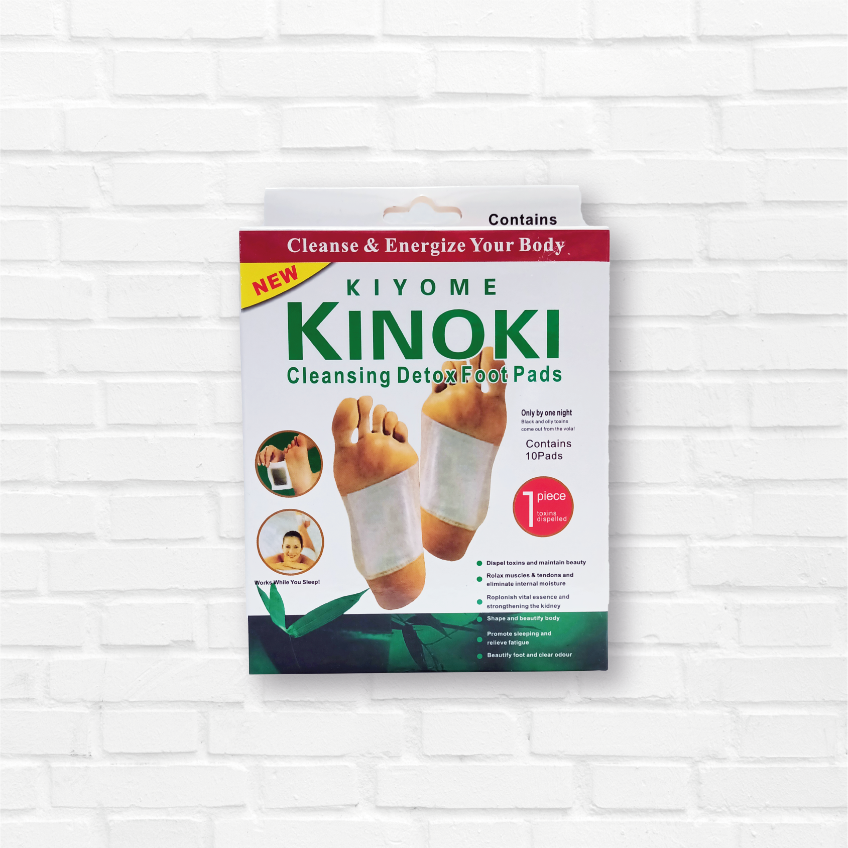 Kinoki almohadillas elimina toxinas para pies Con 10 piezas