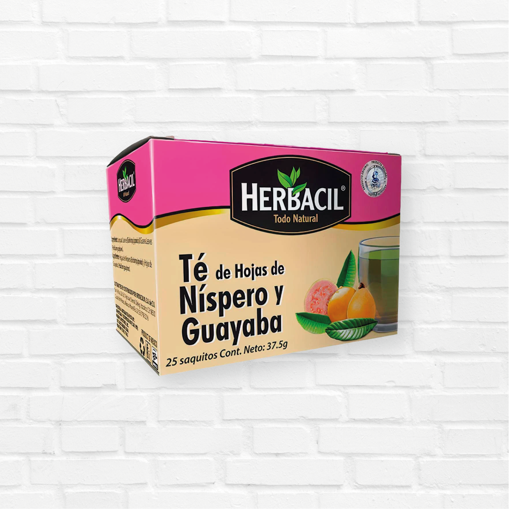 Herbacil Té de hojas de níspero y guayaba con 25 sobres